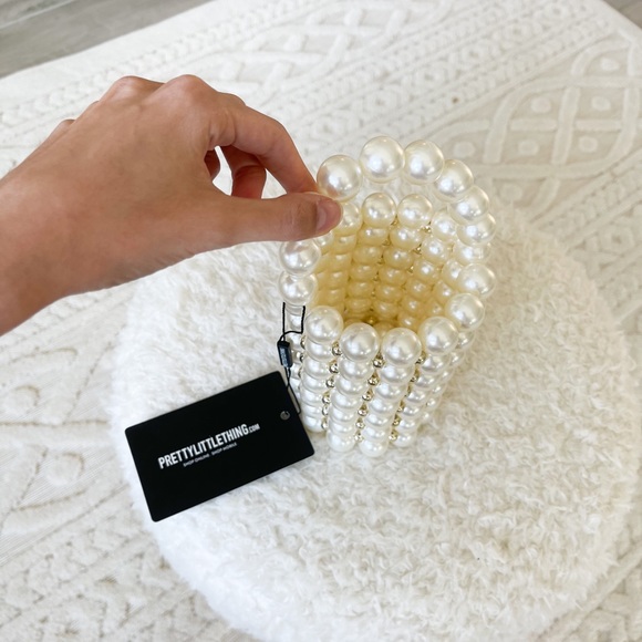 Pearl beaded handbag - worn once - Picture 2 of 4